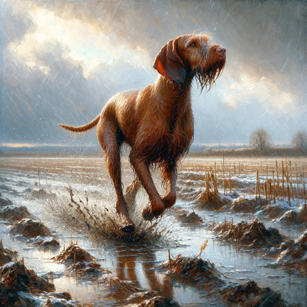 2026 Wire Hair Vizsla Calendar (A3) Spring Cover