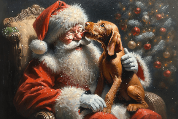 Assorted Wirehair Vizsla Christmas Card Pack - Choose Your Own With Multi Card Discounts!