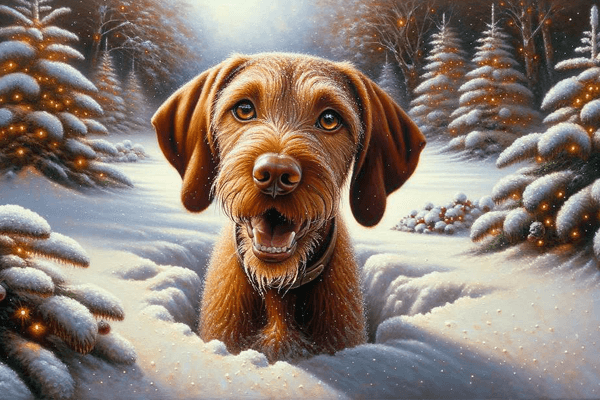 Assorted Wirehair Vizsla Christmas Card Pack - Choose Your Own With Multi Card Discounts!