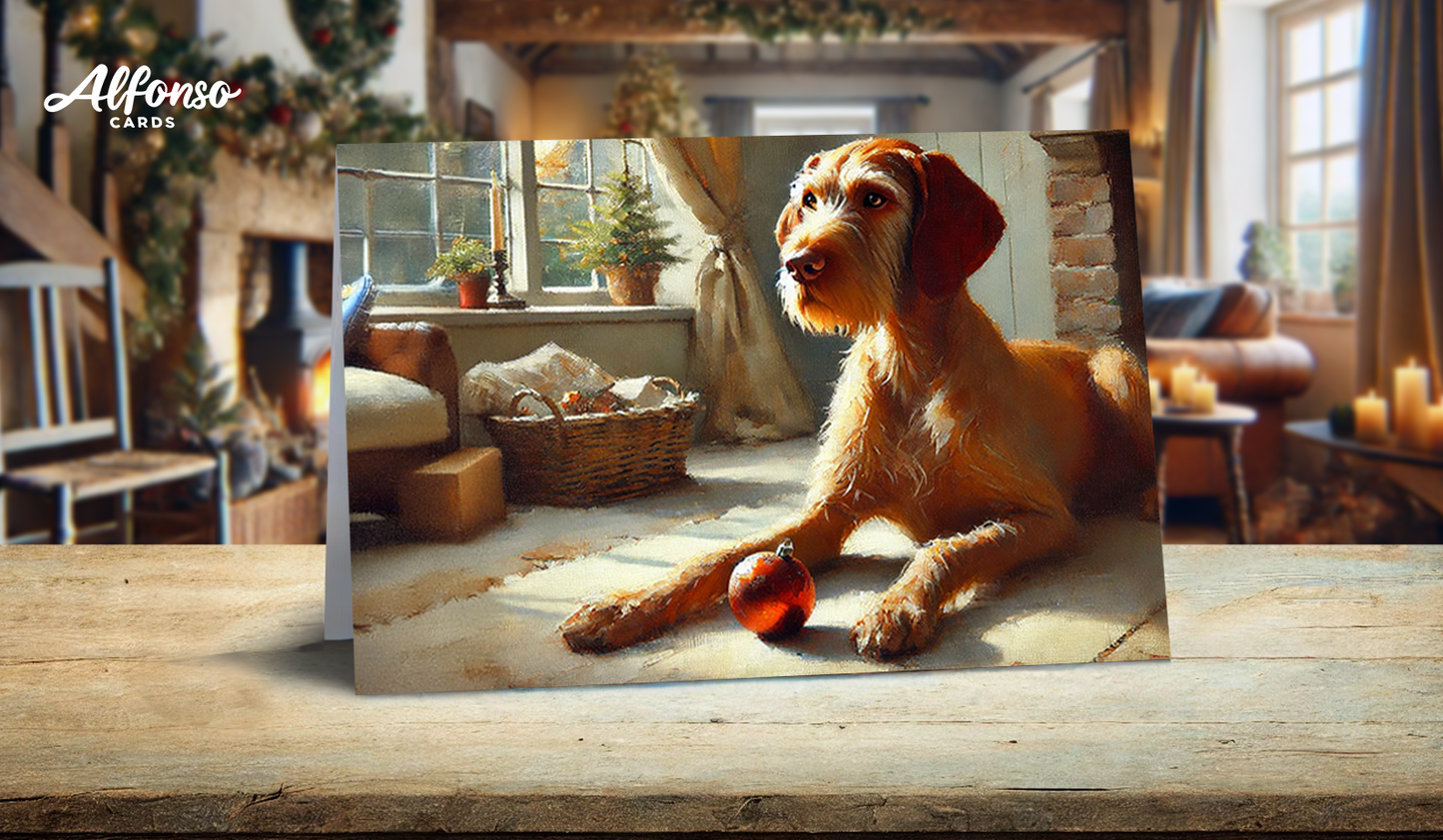 Assorted Wirehair Vizsla Christmas Card Pack - Choose Your Own With Multi Card Discounts!