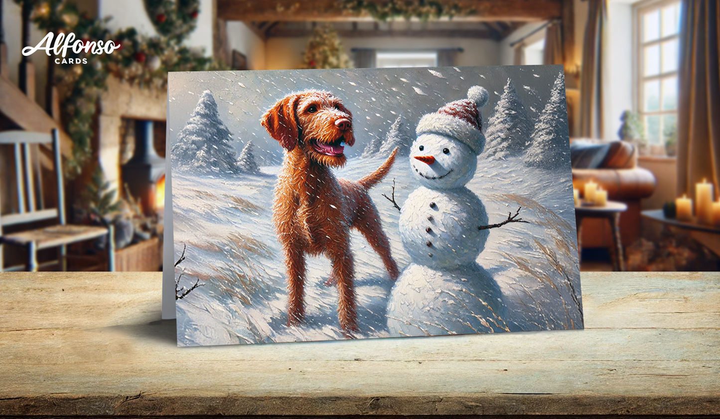 Assorted Wirehair Vizsla Christmas Card Pack - Choose Your Own With Multi Card Discounts!