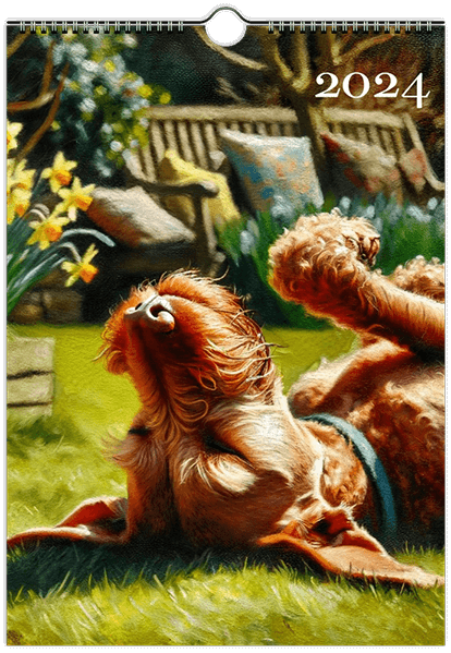 2026 Wire Hair Vizsla Calendar (A3) Spring Cover