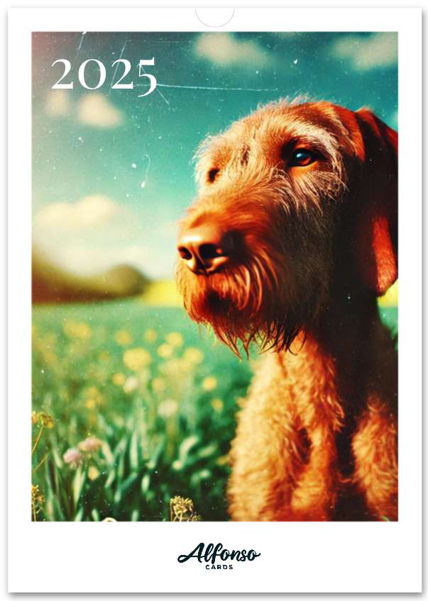 2025 Wire Hair Vizsla Wall Calendar (A3)