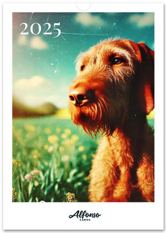 2026 Wire Hair Vizsla Wall Calendar (A3) Summer Cover